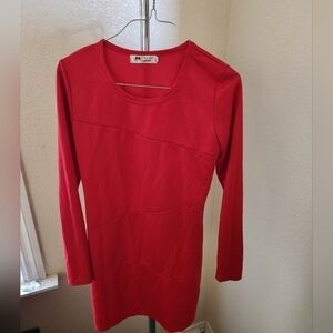 Xiuya Fashion Long Sleeve Pullover Dress